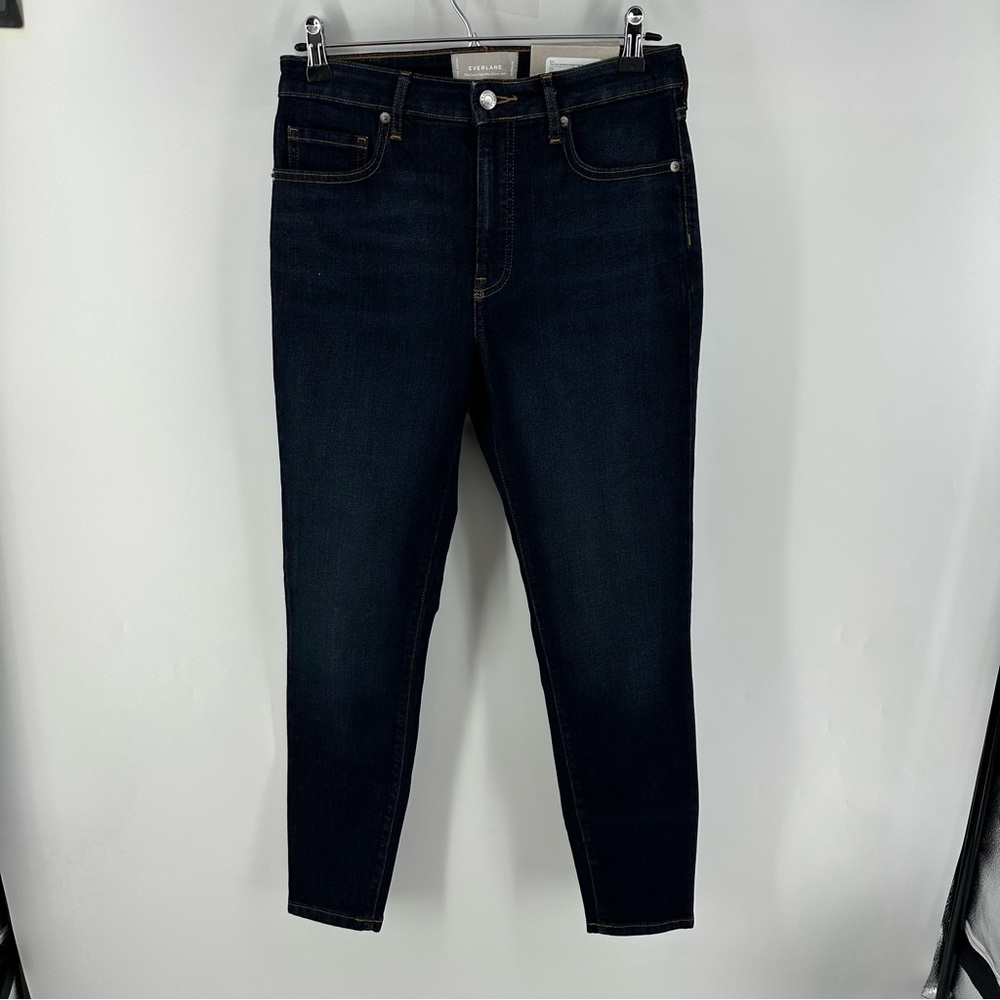 NWT Everlane The Curvy High-rise Skinny Jeans Dark Wash